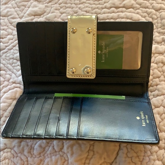 NWT Gold Kate Spade Wallet - Picture 2 of 5